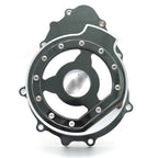 Chrome CNC Clear Left Engine Stator Cover for Kawasaki ZX-6R/ZX636 (2003–2004)