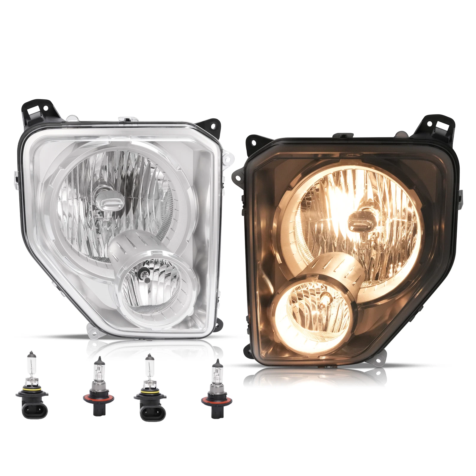 Halogen Headlight Set with Fog Light for Jeep Liberty (2008-2012)