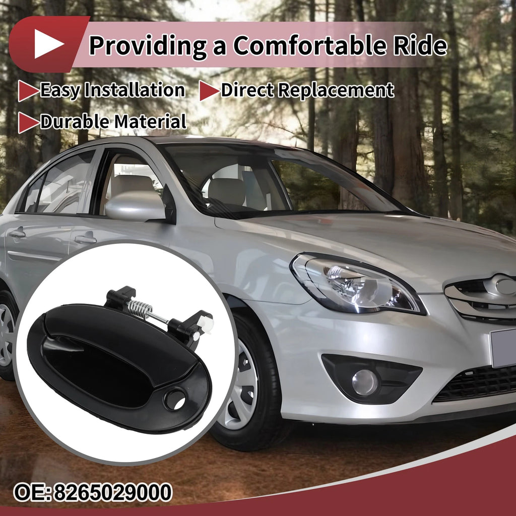 Car Exterior Door Handle for Hyundai Elantra (2017–2020) No. 8265029000 Black ABS