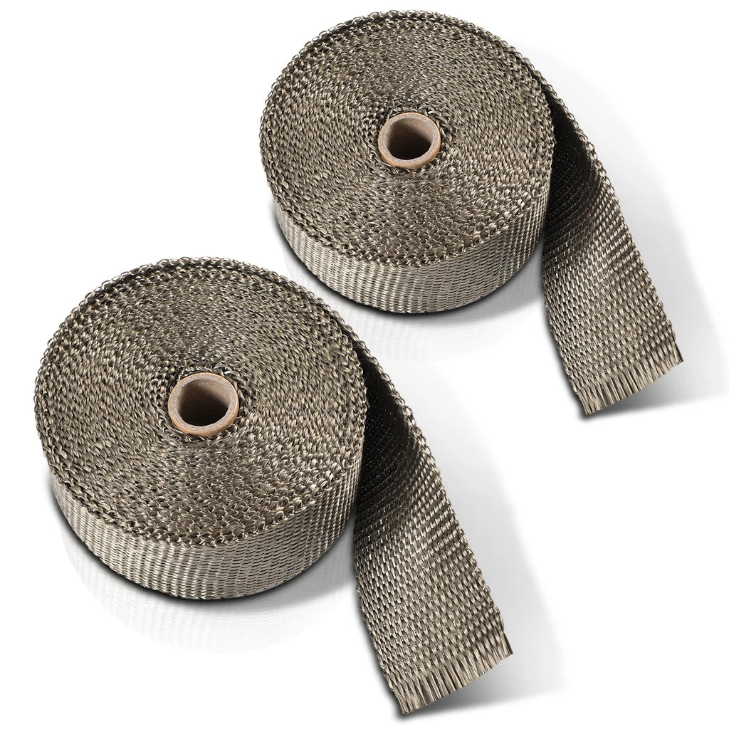 Exhaust Header Heat Wrap for Universal Applications (30FT, 2", Titanium)