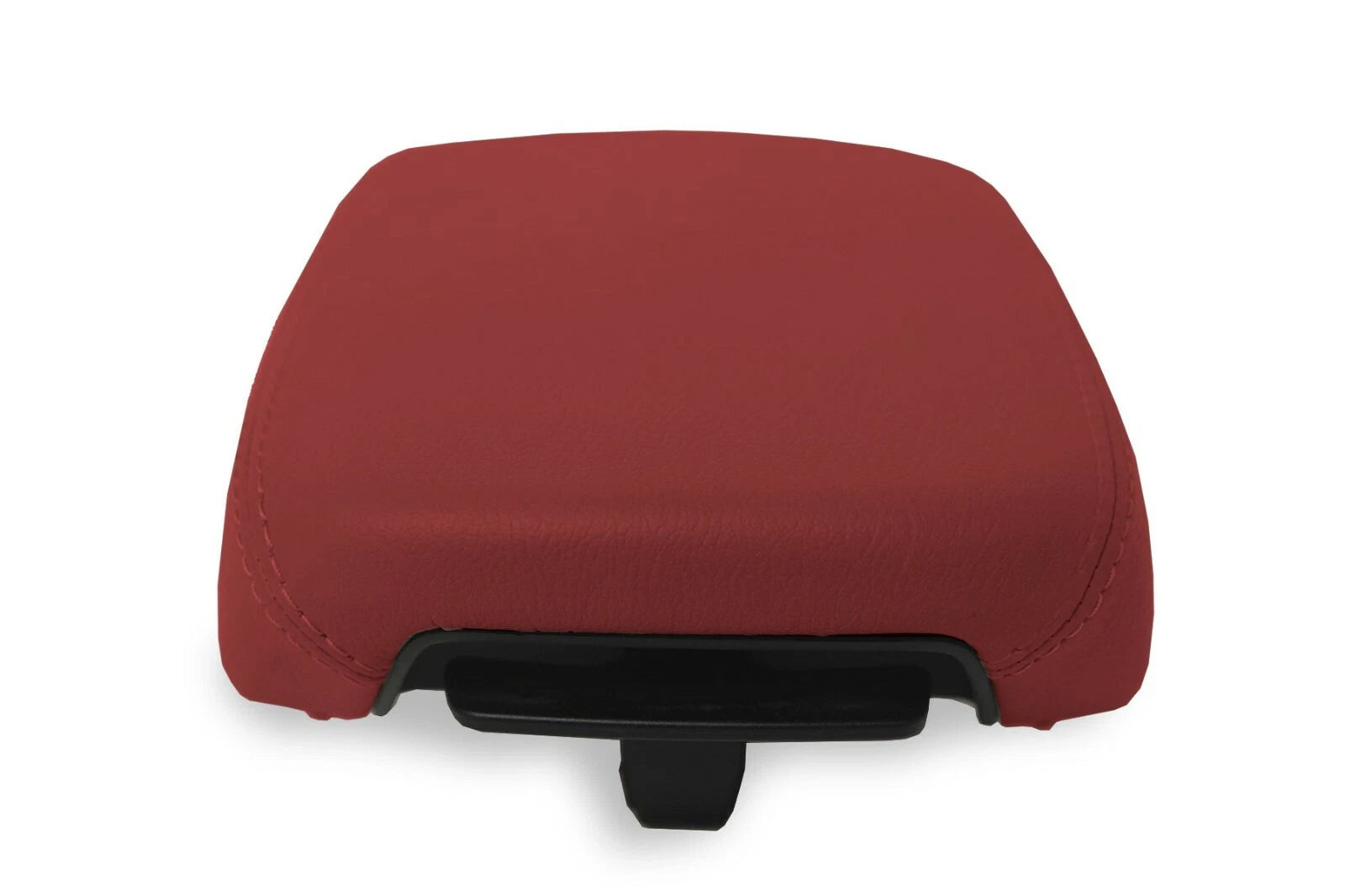 Leather Console Lid Armrest Cover for Hyundai Kona (2018–2020) Red