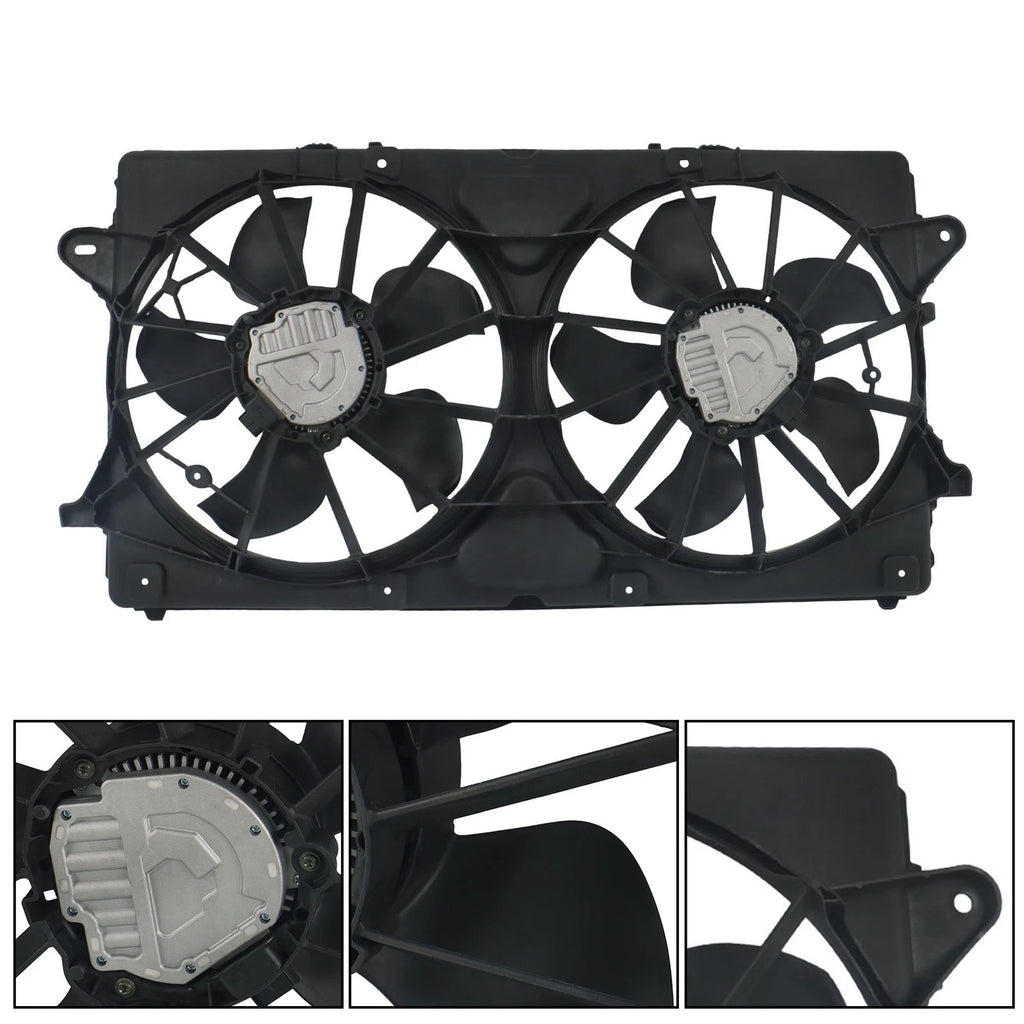Dual Radiator Condenser Cooling Fan Assembly for Chevrolet Silverado 1500
