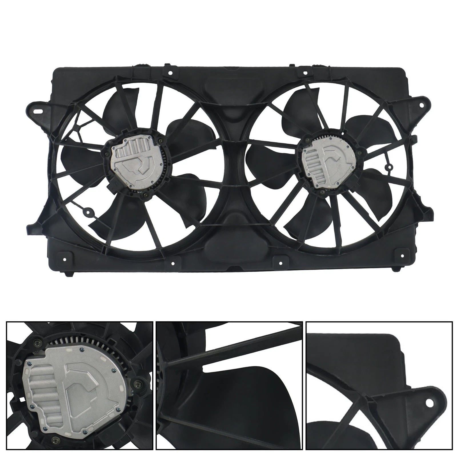 Dual Radiator Condenser Cooling Fan Assembly for Chevrolet Silverado 1500