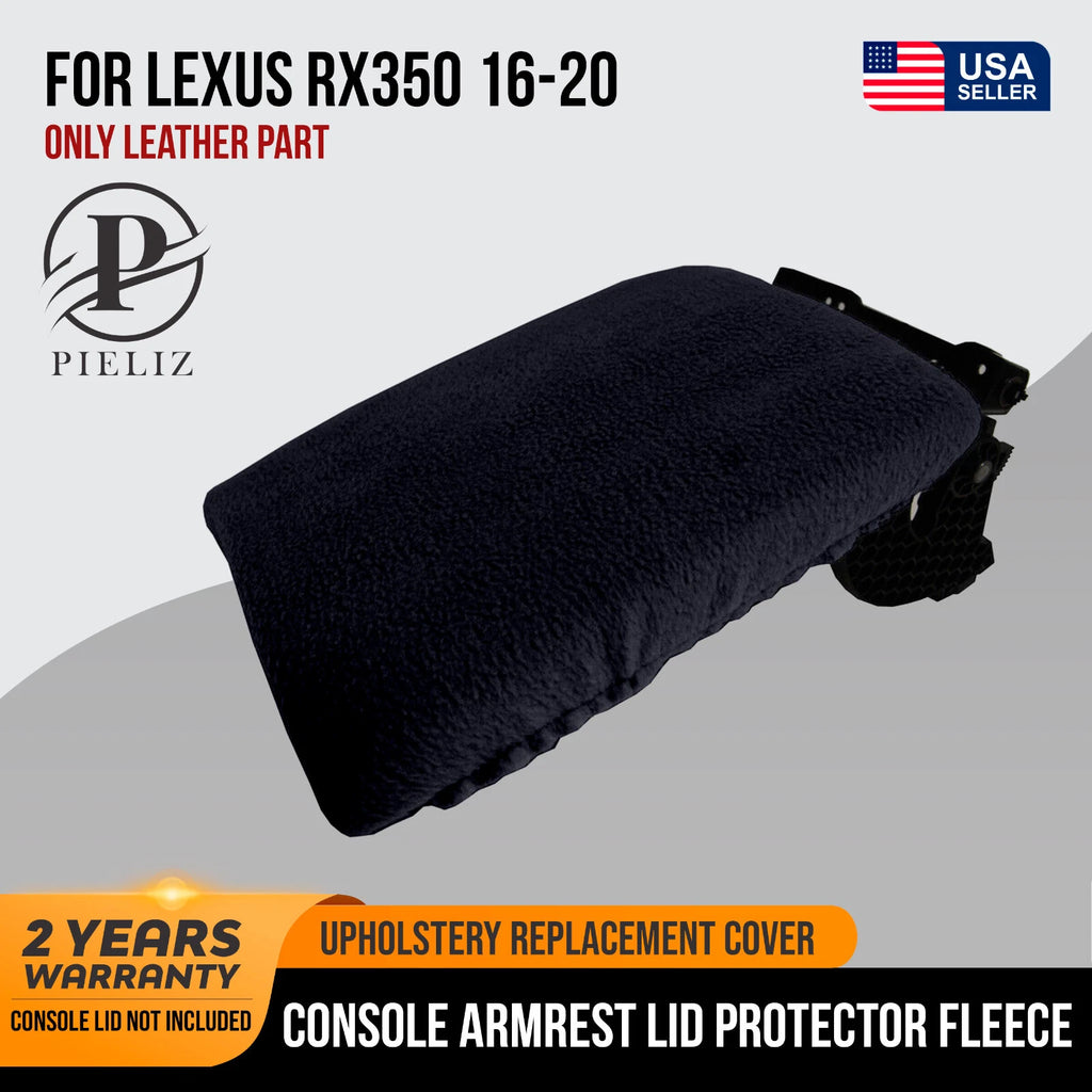 Armrest Cover Protector for Lexus RX350 (2016–2020) Black Fleece
