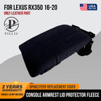 Armrest Cover Protector for Lexus RX350 (2016–2020) Black Fleece