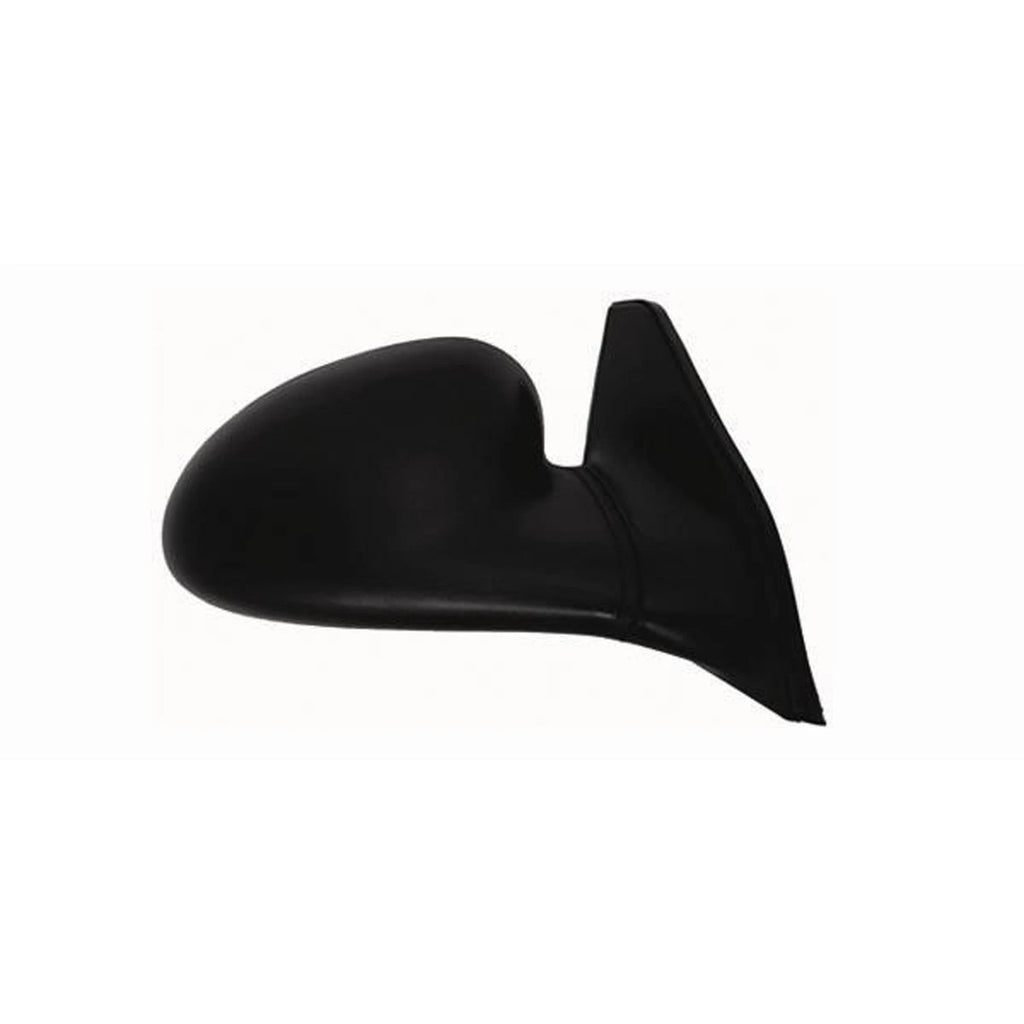 Replacement Black Textured Passenger Side Manual Door Mirror (See Fitment Chart)