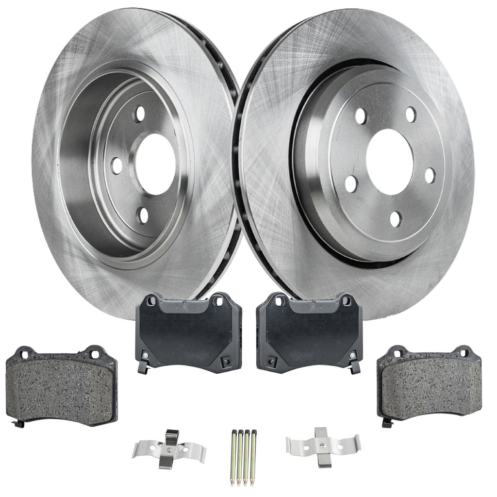 Rear Brake Disc Rotors and Pads Kit for Dodge Durango Jeep Grand Cherokee (2020–2021)