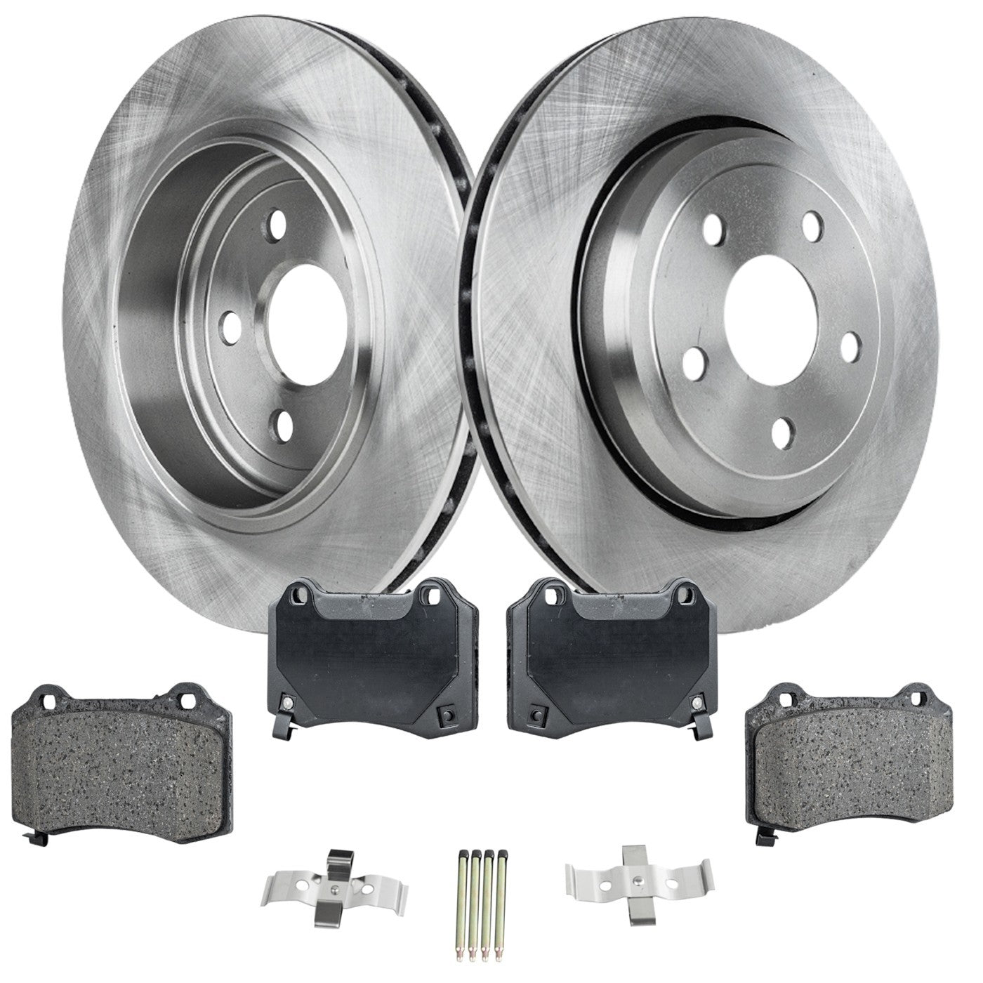 Rear Brake Disc Rotors and Pads Kit for Dodge Durango Jeep Grand Cherokee (2020–2021)