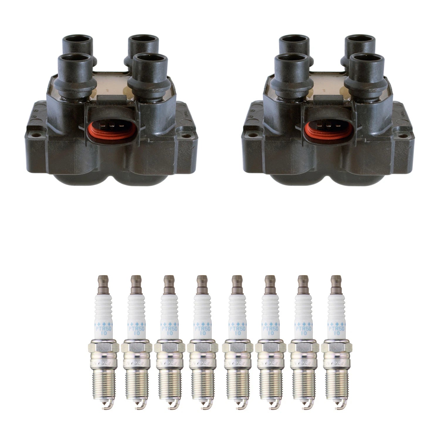 Set of 2 Ignition Coils & 8 NGK Platinum Spark Plugs for Ranger