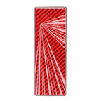 Carbon Red Trunk Emblem Decal for Tesla Model 3, Y, X (2017-2023)