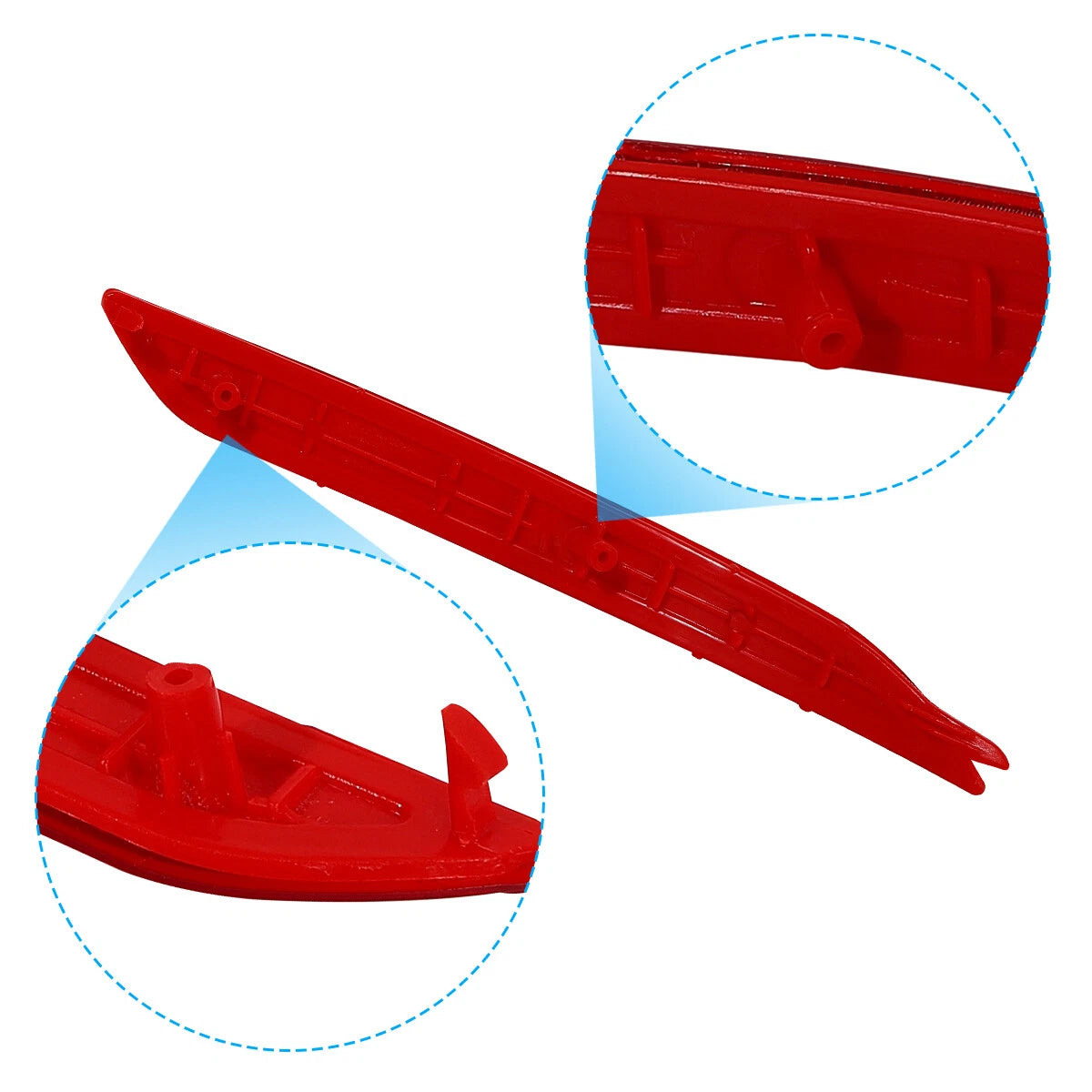 Rear Bumper Reflectors for Hyundai Elantra (2014–2016) - Red, Set of 2