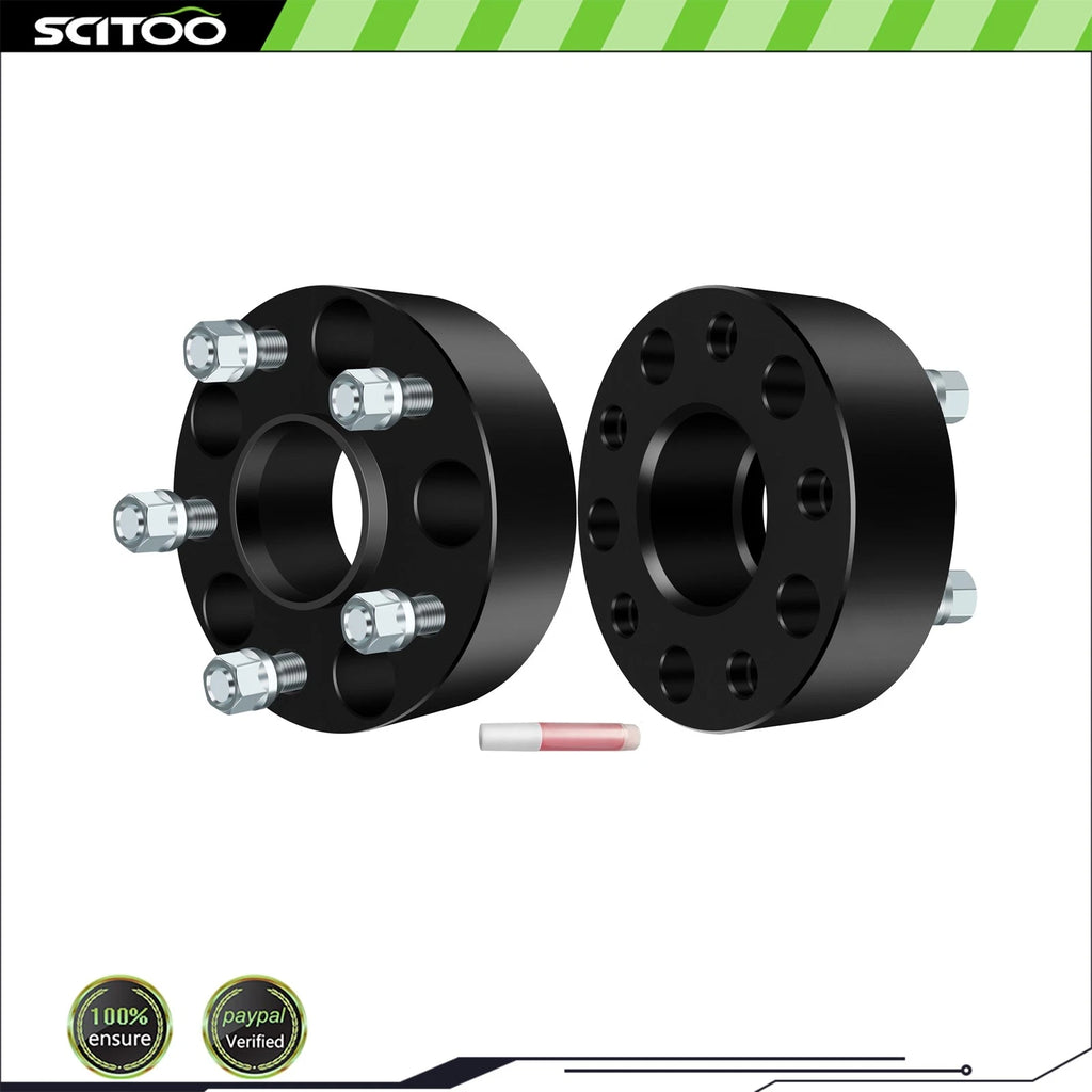 2X 2" Hub Centric Wheel Spacers 5x5 for Jeep Wrangler (2007–2018) 1/2" Studs