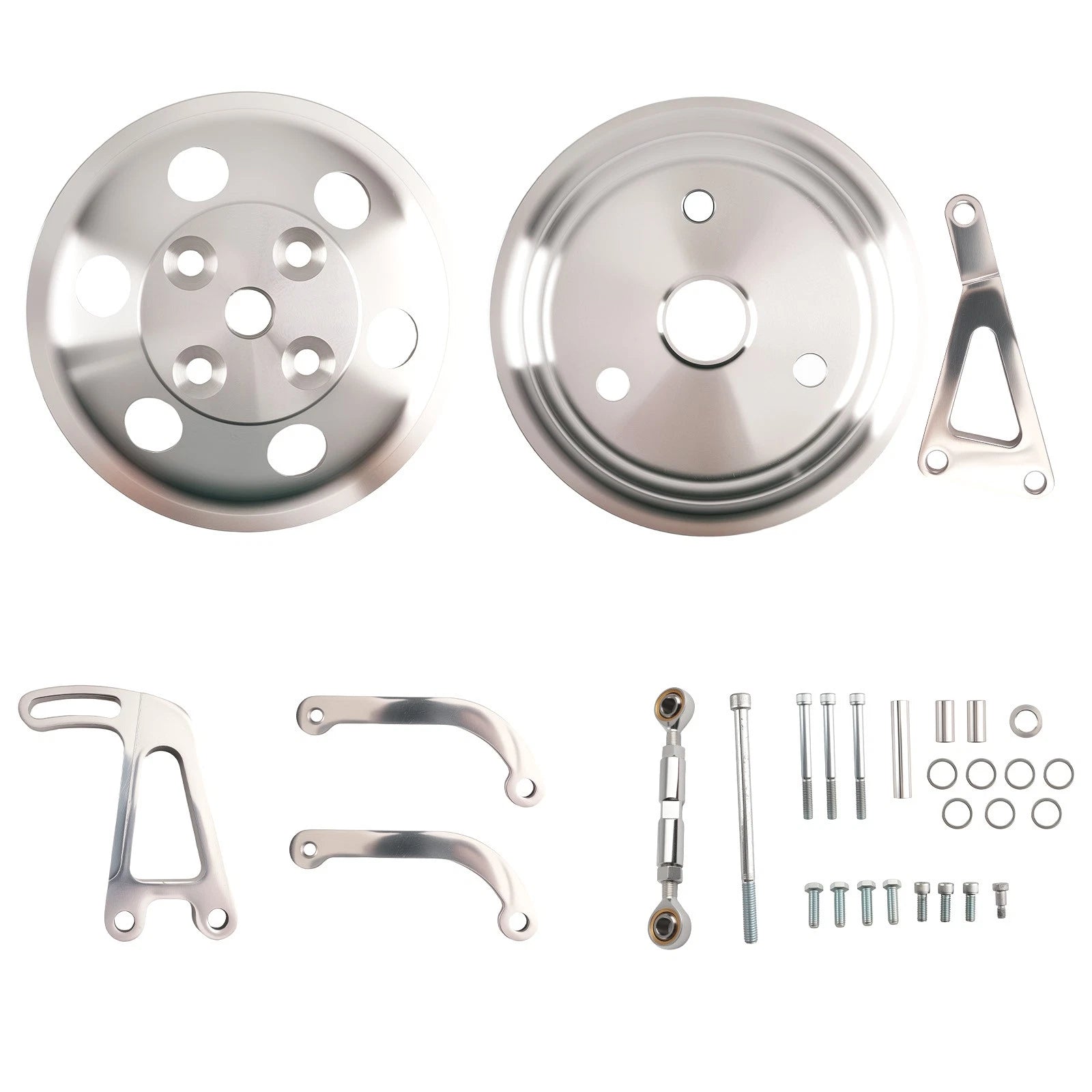 Engine Drive Pulley Set for Chevy 283-350 (1963–1987) Long Water Pump