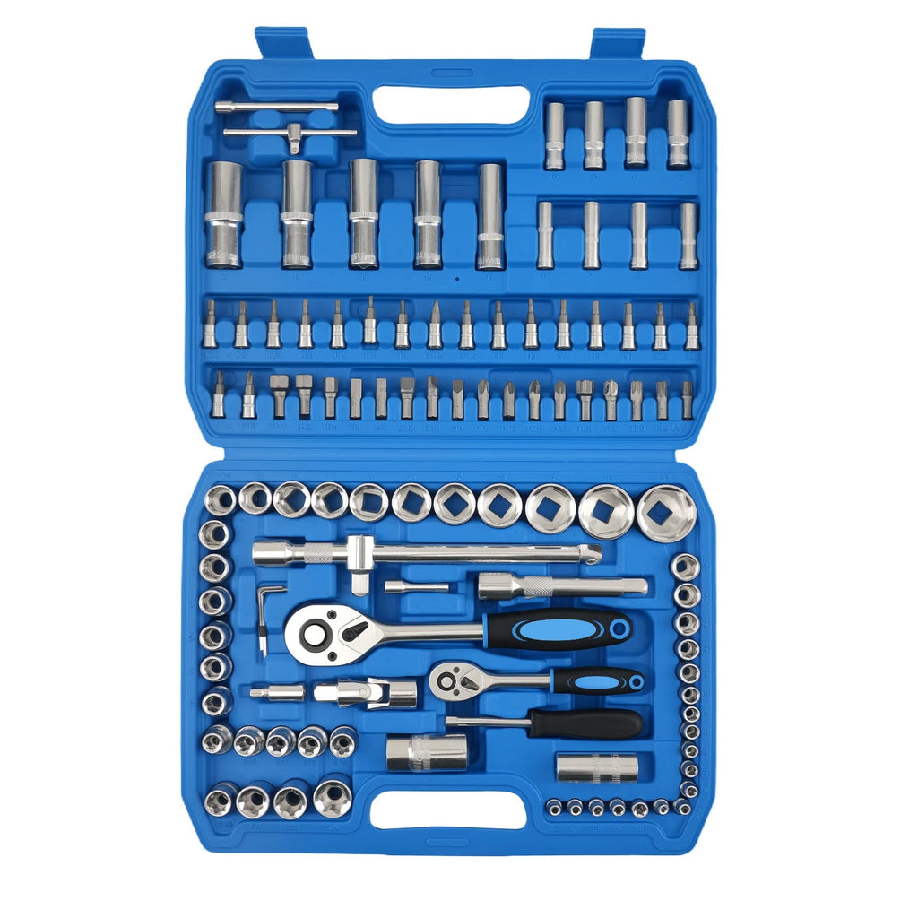 108PCS Tool Set for CR-V (1997–2023) - 1/2" & 1/4" Ratchets, Sockets 10-32mm