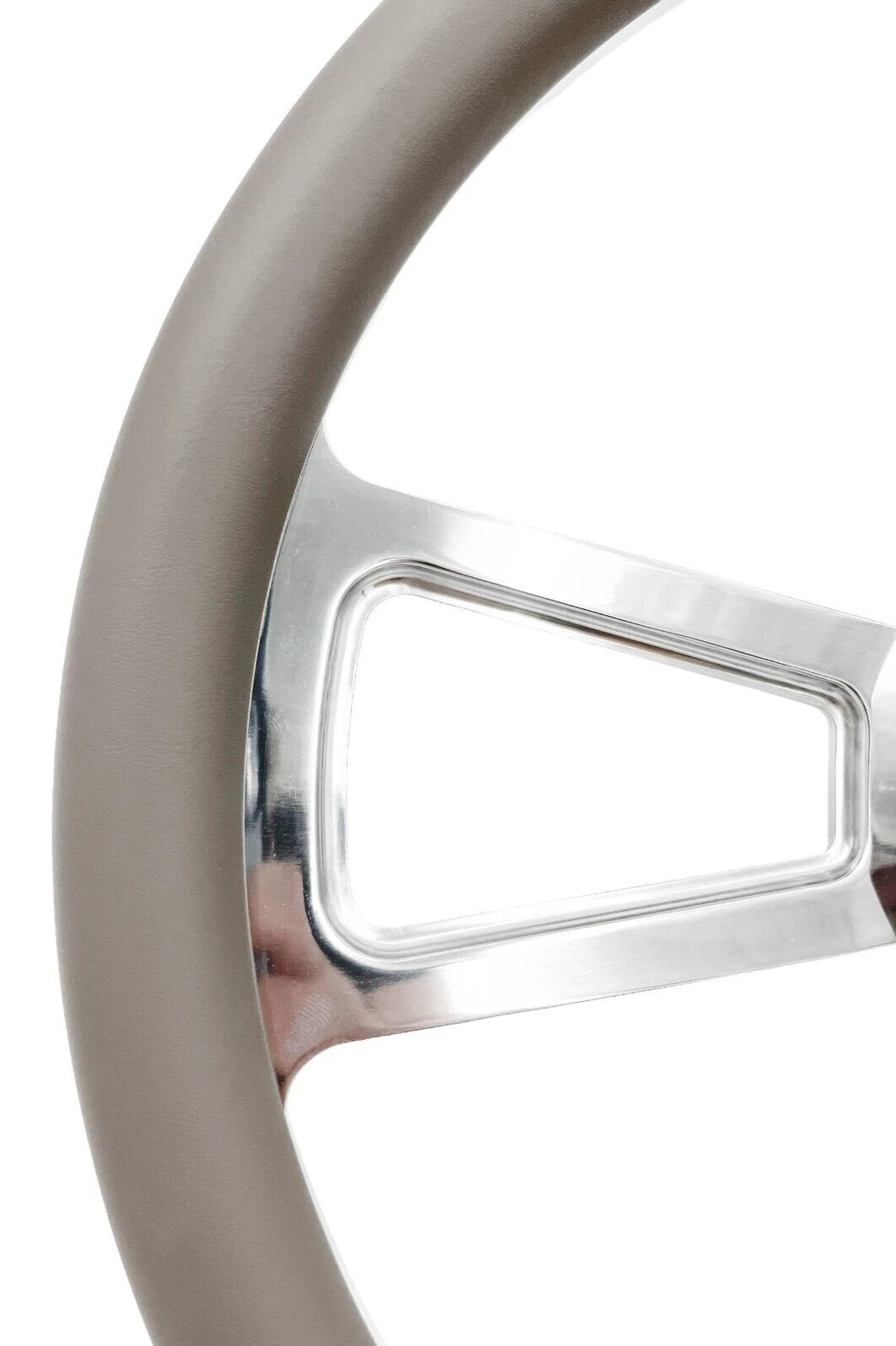 Polished 5 Hole Steering Wheel 18 Inch Gray for Peterbilt Kenworth Freightliner (1998–2024)