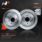 Rear Drilled Brake Rotors for Nissan Armada (2017–2021) INFINITI QX80 QX56
