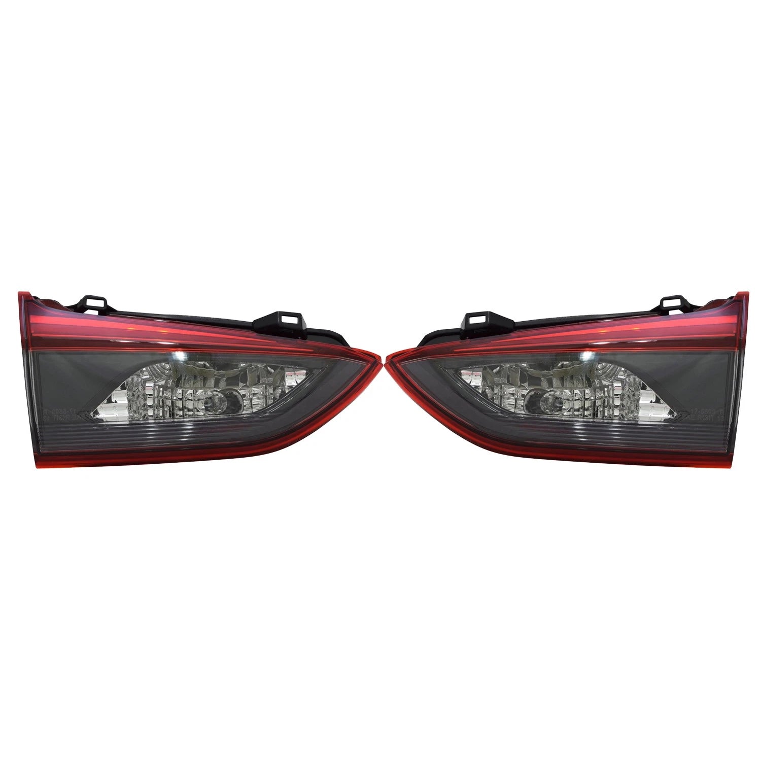 Set of 2 TYC Inner Tail Light Lamp Assemblies for Mazda 6 Sedan (2016–2017)