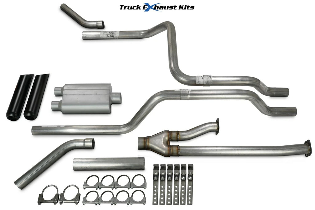 2.5" Dual Exhaust Kit for Toyota Tundra (2009–2013) - Black Tip