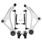 Set of 2 Front Lower Control Arms with Tie Rod Ends for Nissan Altima Maxima