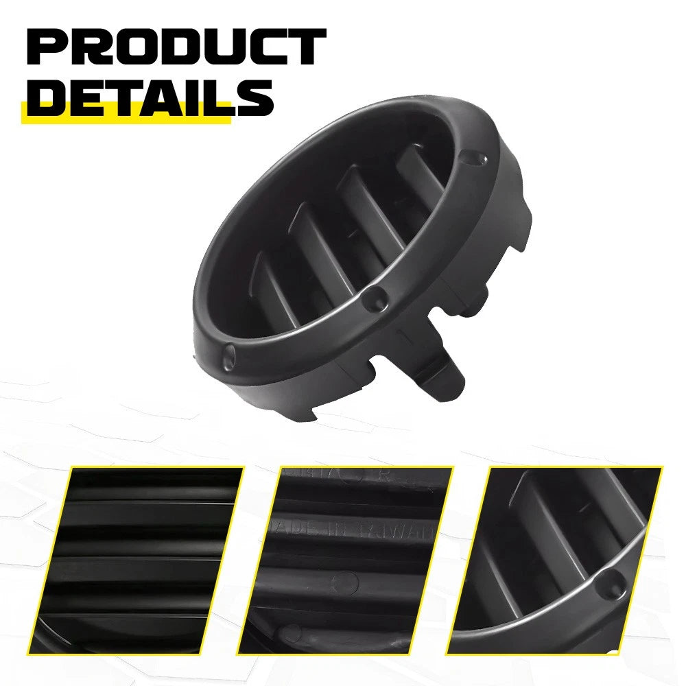 Fog Light Cover Set of 2 for Toyota Highlander (2004–2007) Black H