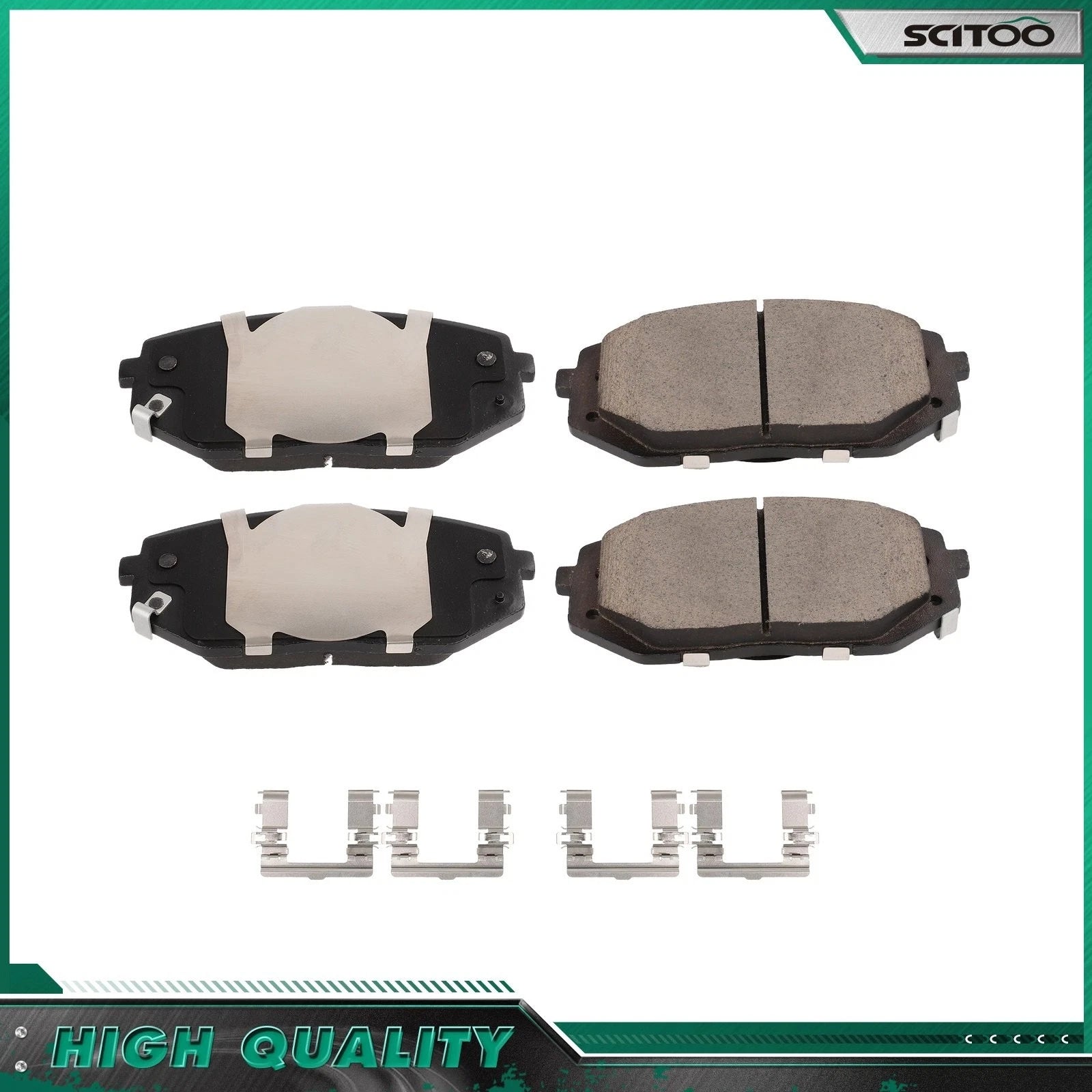 Front Ceramic Brake Pad Set for Hyundai Tucson Sonata Kia Sportage (2022–2023)
