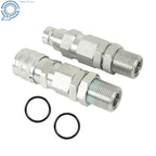Hydraulic Quick-Connect Coupler for John Deere 35G 50C 260 325 CT332 (KV13884 AT312877)
