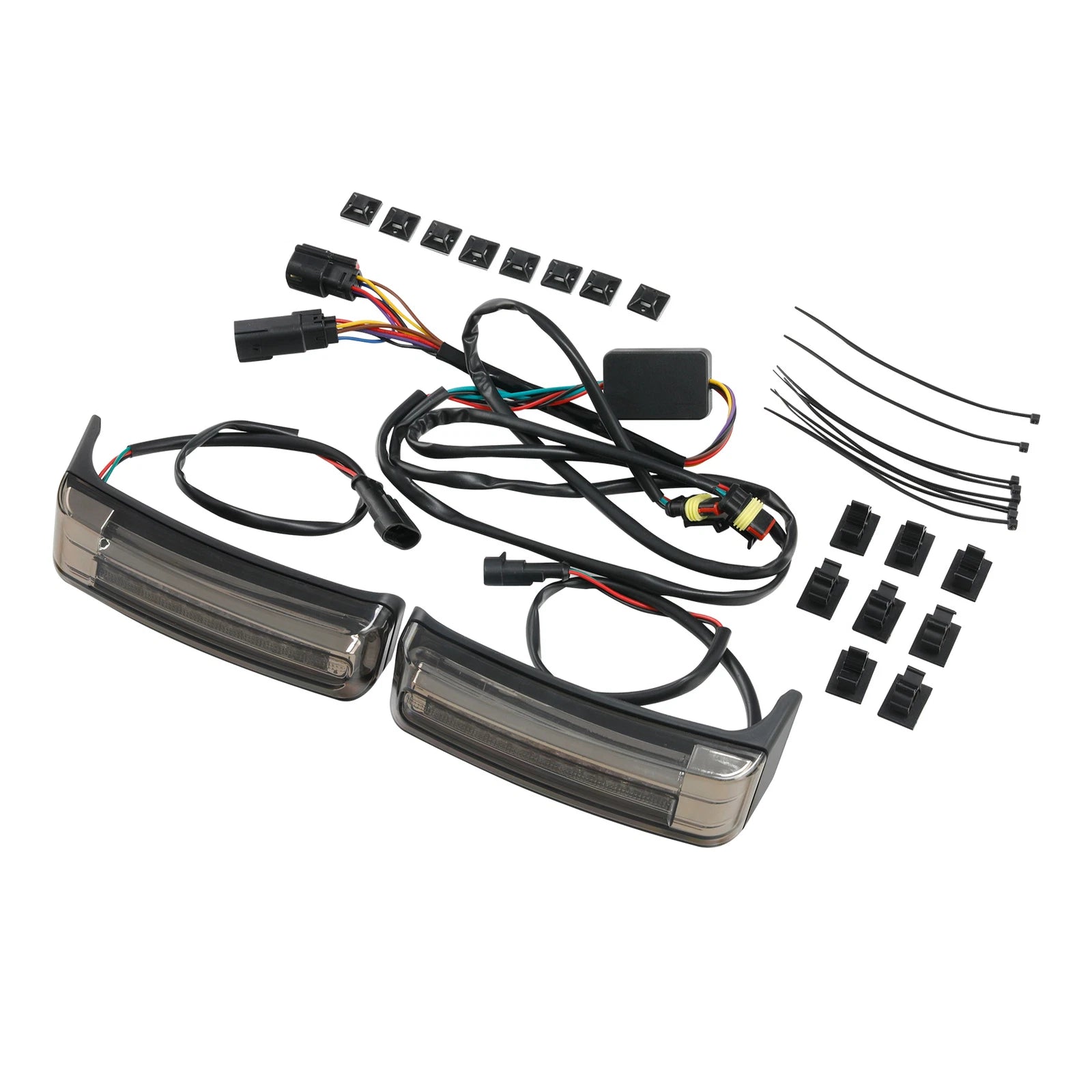 LED Saddlebags Brake Run Turn Signal Lights for Harley Touring Glide (2014–2023)