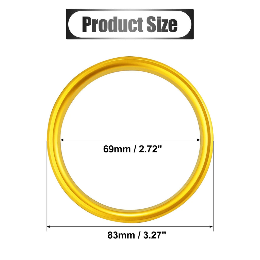 Set of 4 Gold Tone Air Vent Outer Trim for Audi A3 S3 Q2L (2013–2021) 782685683739
