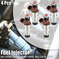 Set of 4 Fuel Injectors 23250-75050 for Toyota 4Runner Tacoma (1996–2000)