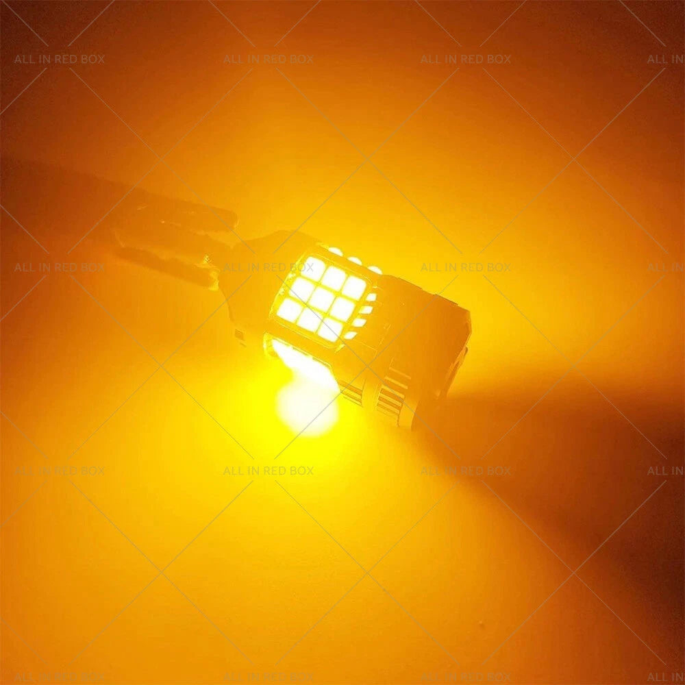2X BA15S 1156 P21W LED Turn Signal Bulb for Universal (No Hyper Flash)