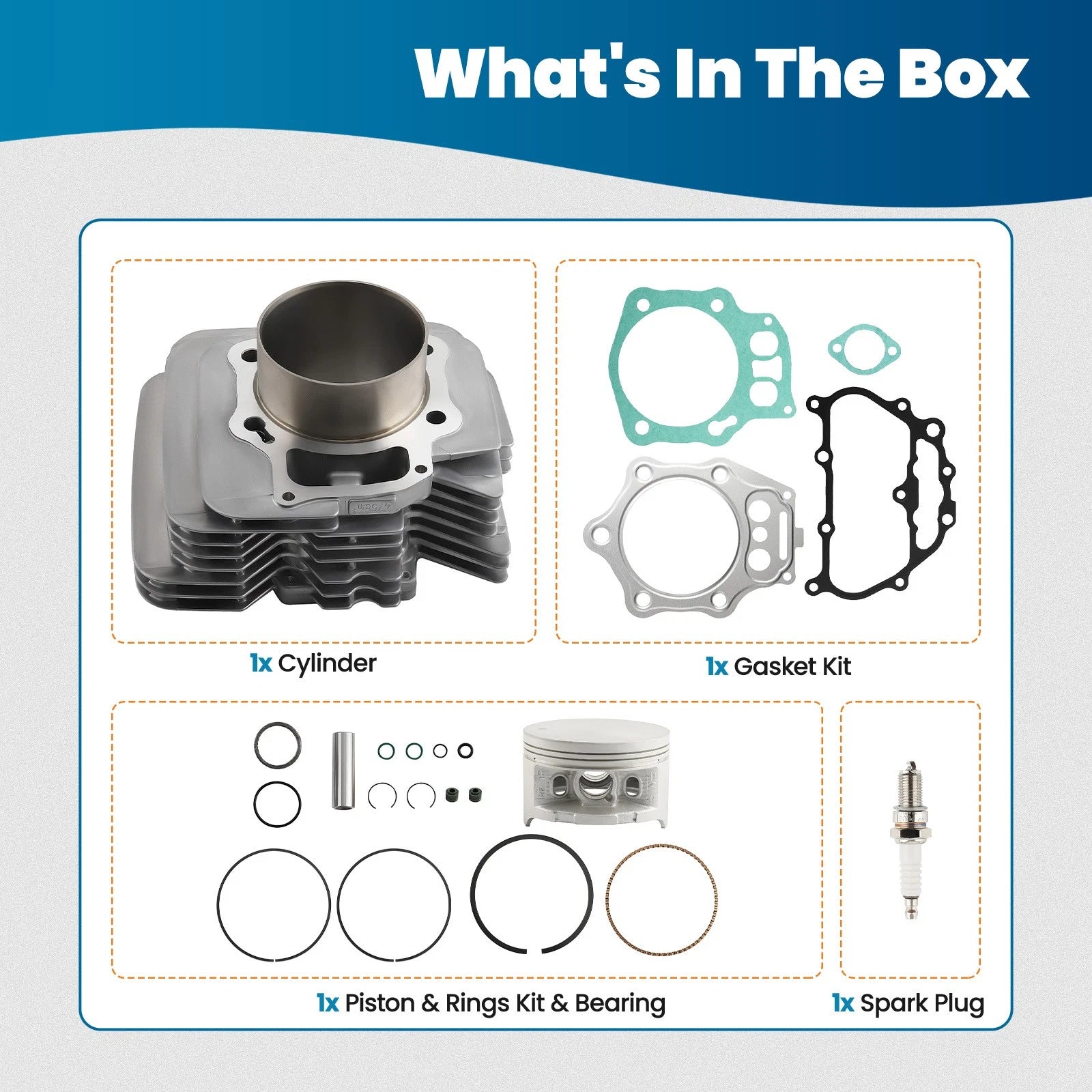 92mm Cylinder Piston Gasket Kit for Honda TRX500FM/FE Foreman 500 (2005–2011)