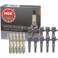 Set of 10 Ignition Coils & Spark Plugs for Ford 6.8 (Denso, NGK)