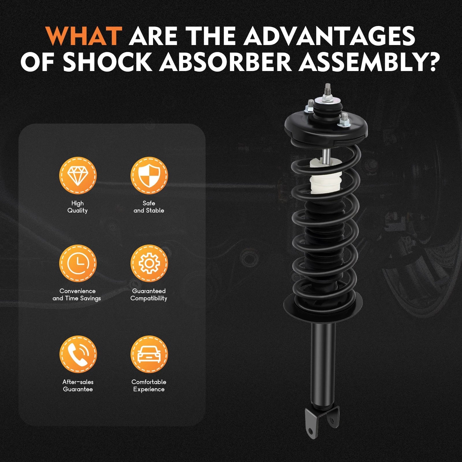 2X Rear Complete Struts Shocks & Springs for Honda Accord (2008–2012)