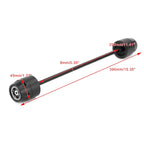 Rear Axle Fork Sliders Crash Bobbins Black for Ducati Scrambler (All Models)