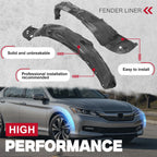 Front Fender Liners for Honda Accord (2013–2015) Left Driver Right Passenger