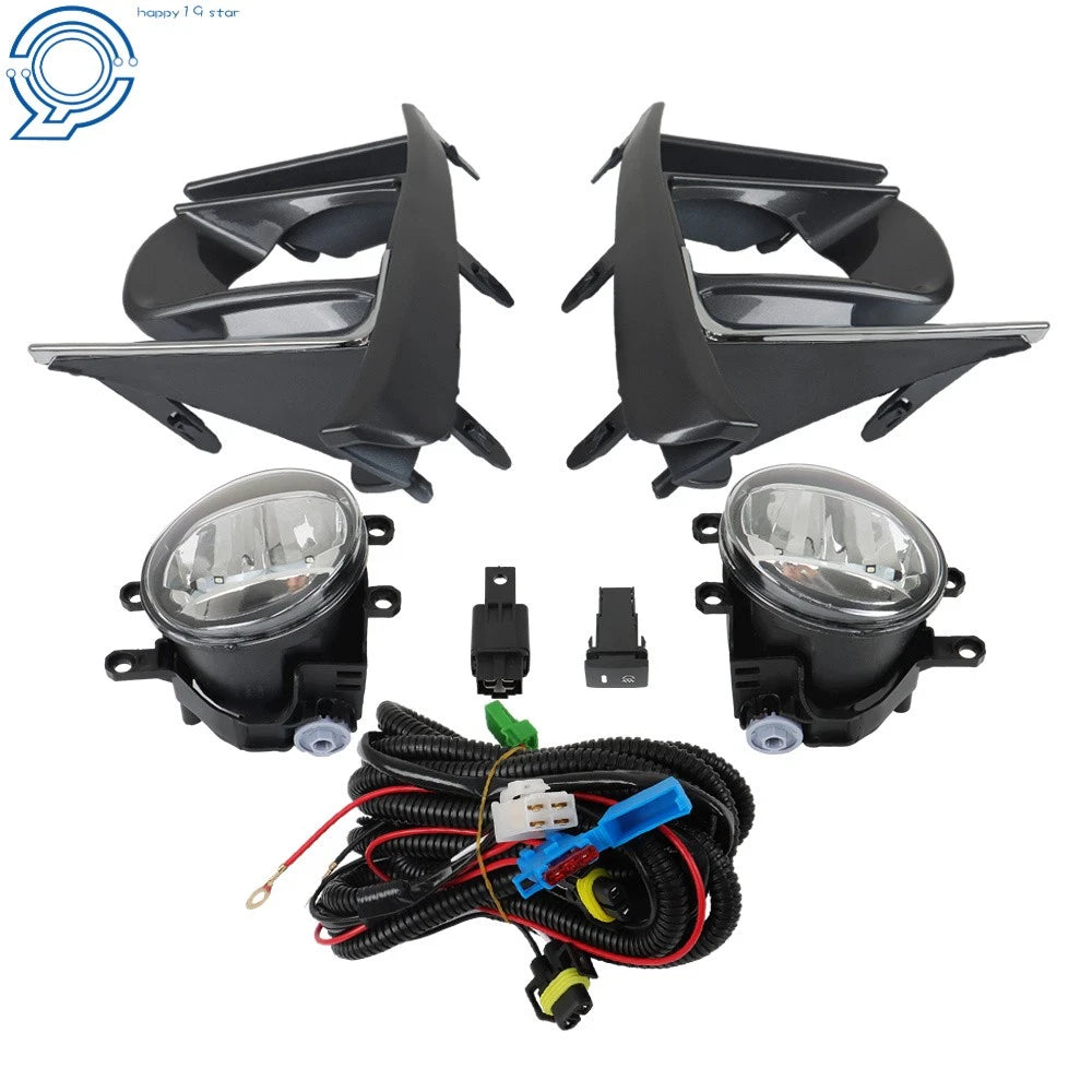 Fog Light Assembly for Toyota Sienna (2018-2020) LED DRL with Switch and Wiring