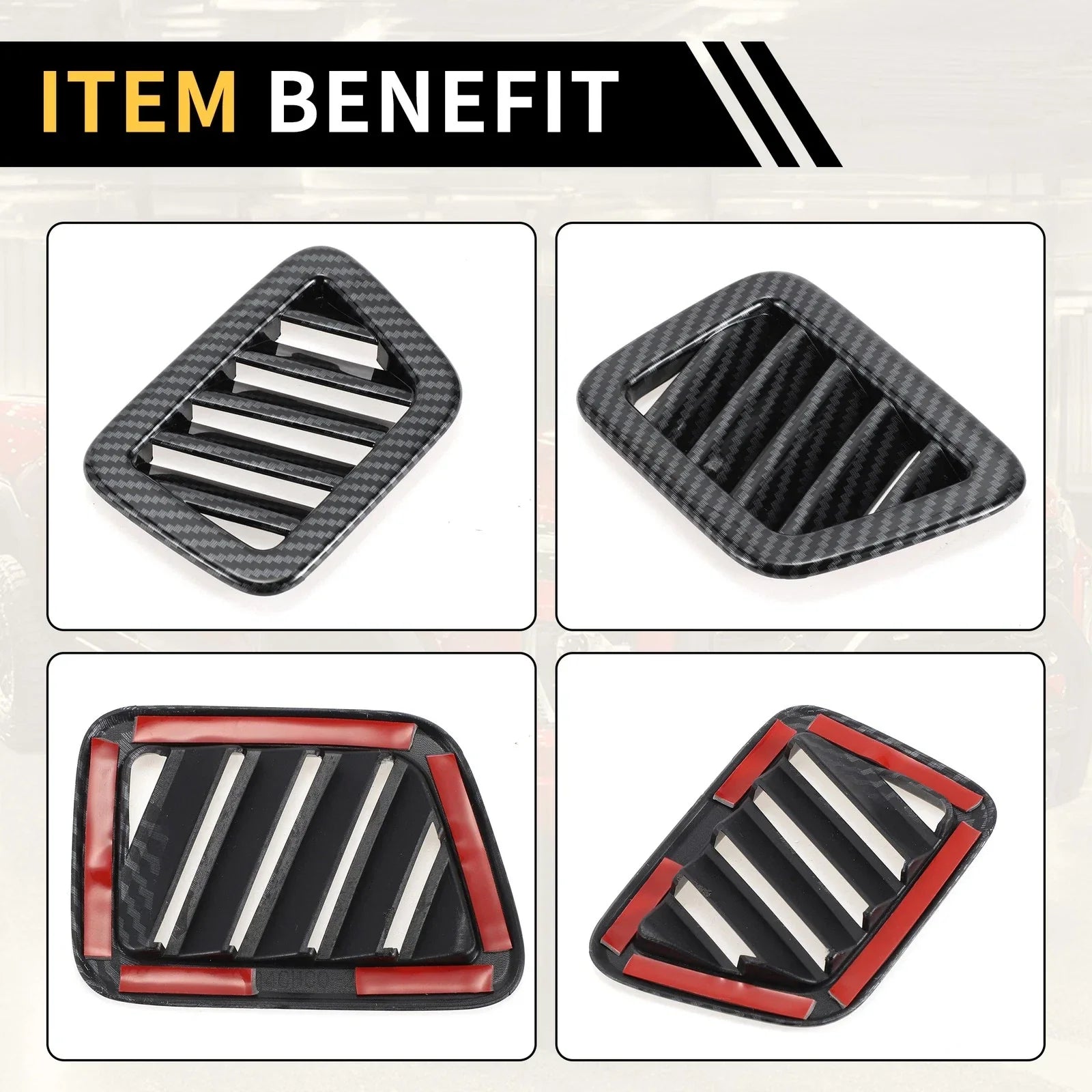 Dashboard Air Vent AC Outlet Cover for Chevy Colorado (2023-2024) Carbon Fiber