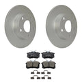 Brake Pads & Rotors Kit for Audi A6 Allroad Quattro (2000–2005) - Hella, Bosch