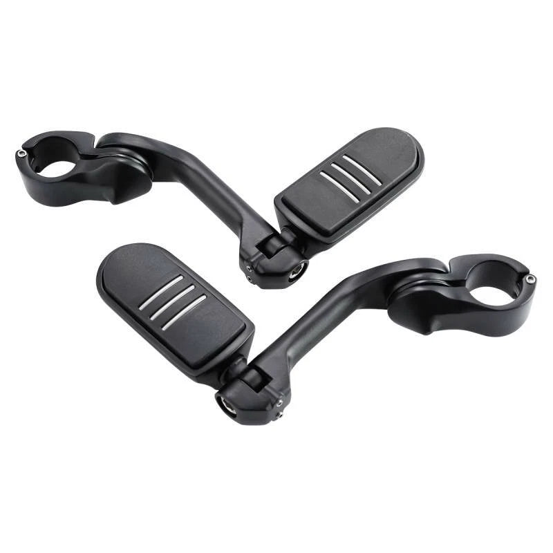 1 1/4'' Long Angled Highway Engine Guard Footpegs Mount for Harley