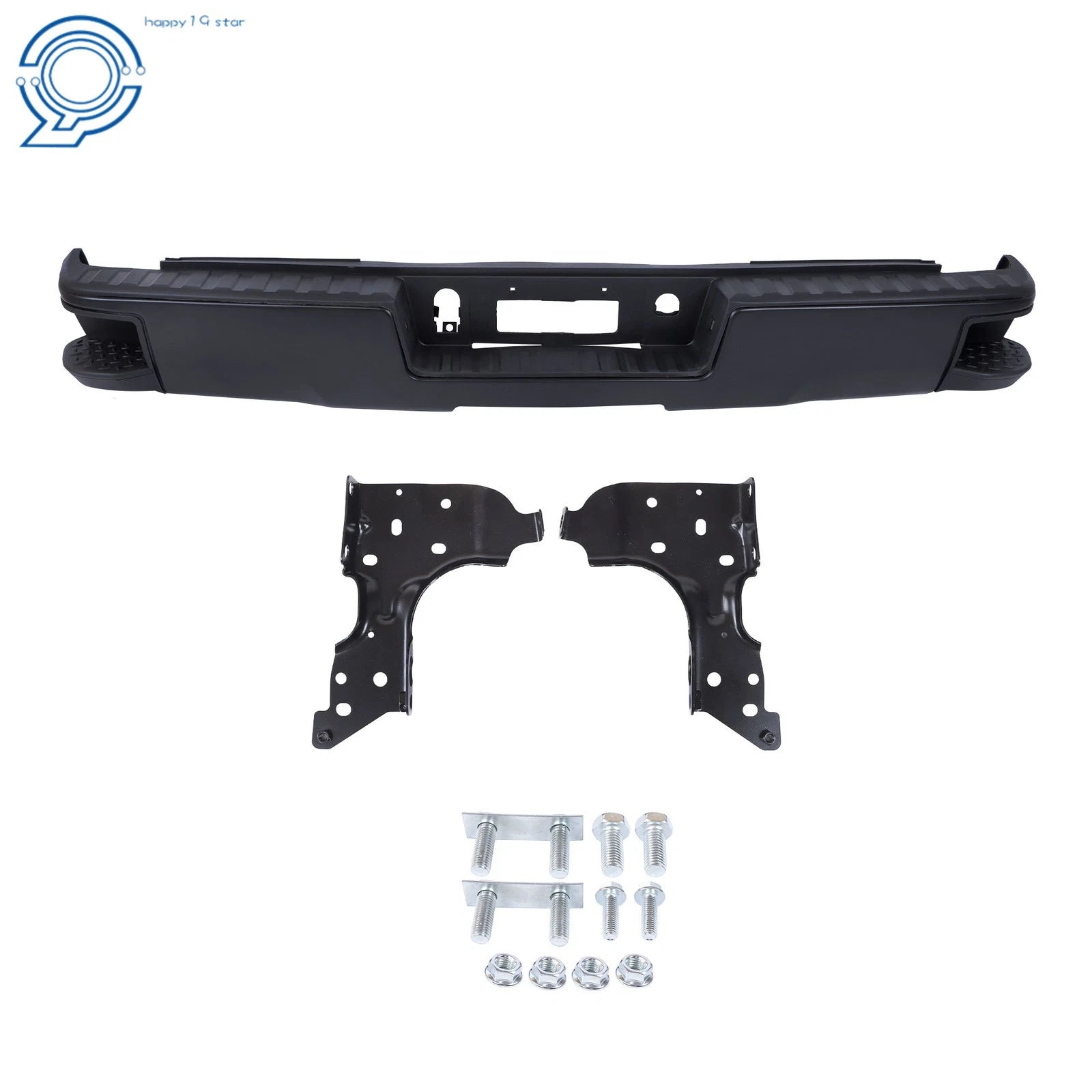 Rear Step Bumper Assembly for Chevy Silverado GMC Sierra 1500 (2014-2018)