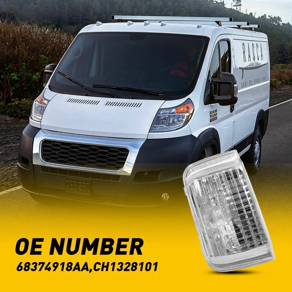 Left Side Mirror Turn Signal Lamp for Ram ProMaster 1500 2500 3500 (2014–2023)