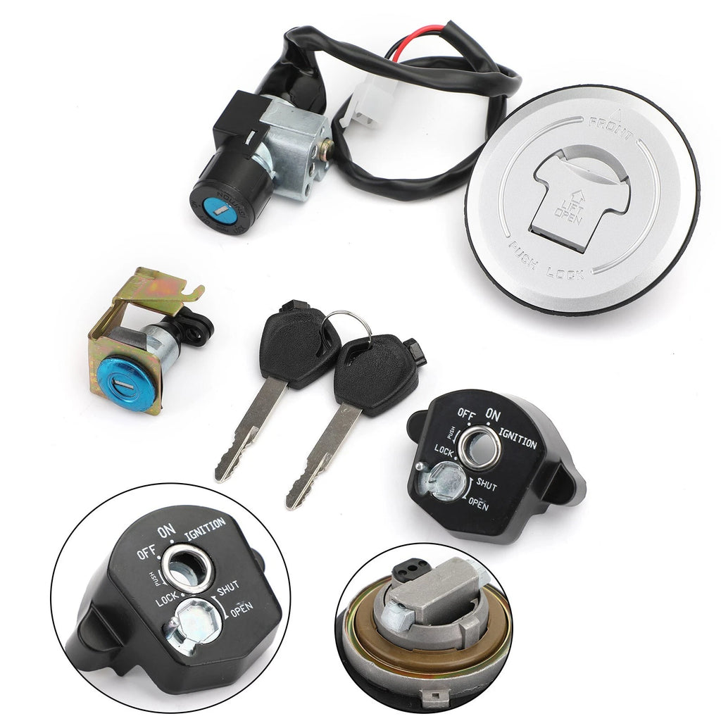 Ignition Switch Fuel Gas Cap Seat Lock Key Kit for Honda CBR125 (2011–2018)
