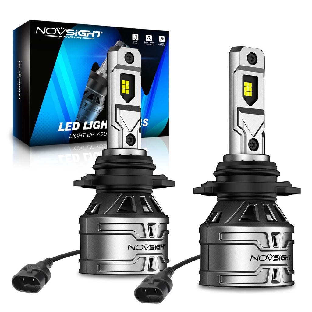 2X NOVSIGHT 9005 HB3 LED Headlight Bulbs 6500K for High/Low Beam