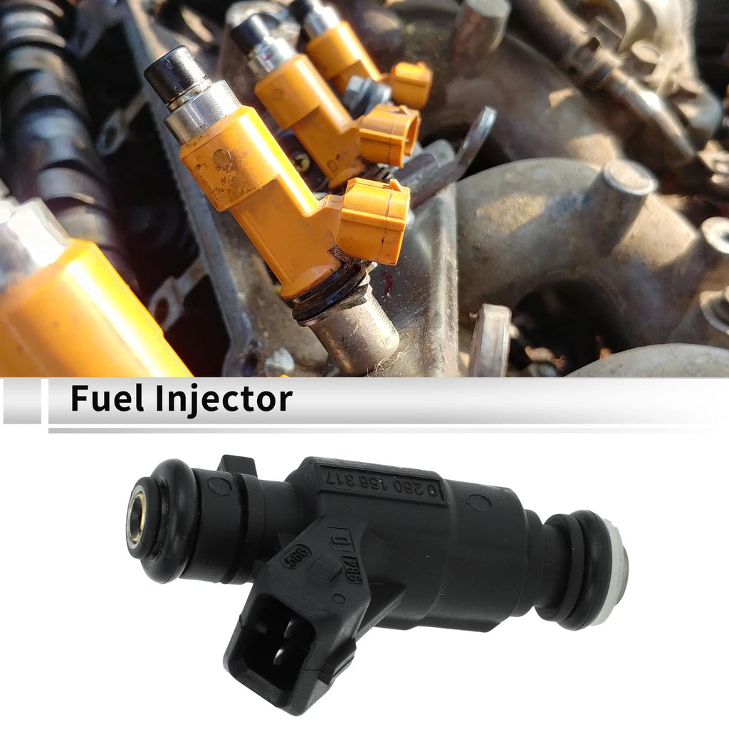 Fuel Injector No.MP156317/0280156317 for Honda Fit (2004–2008) 1 Pc Black