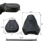 2X Up Driver & Passenger Seats for Harley CVO Road Street Glide (2009–2023)