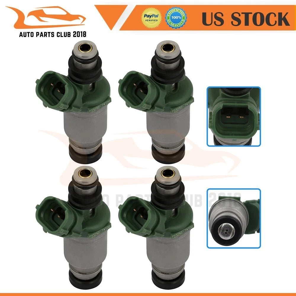 Set of 4 Fuel Injectors for Toyota Camry MR2 Celica Solara (2.2L) 23250-74100