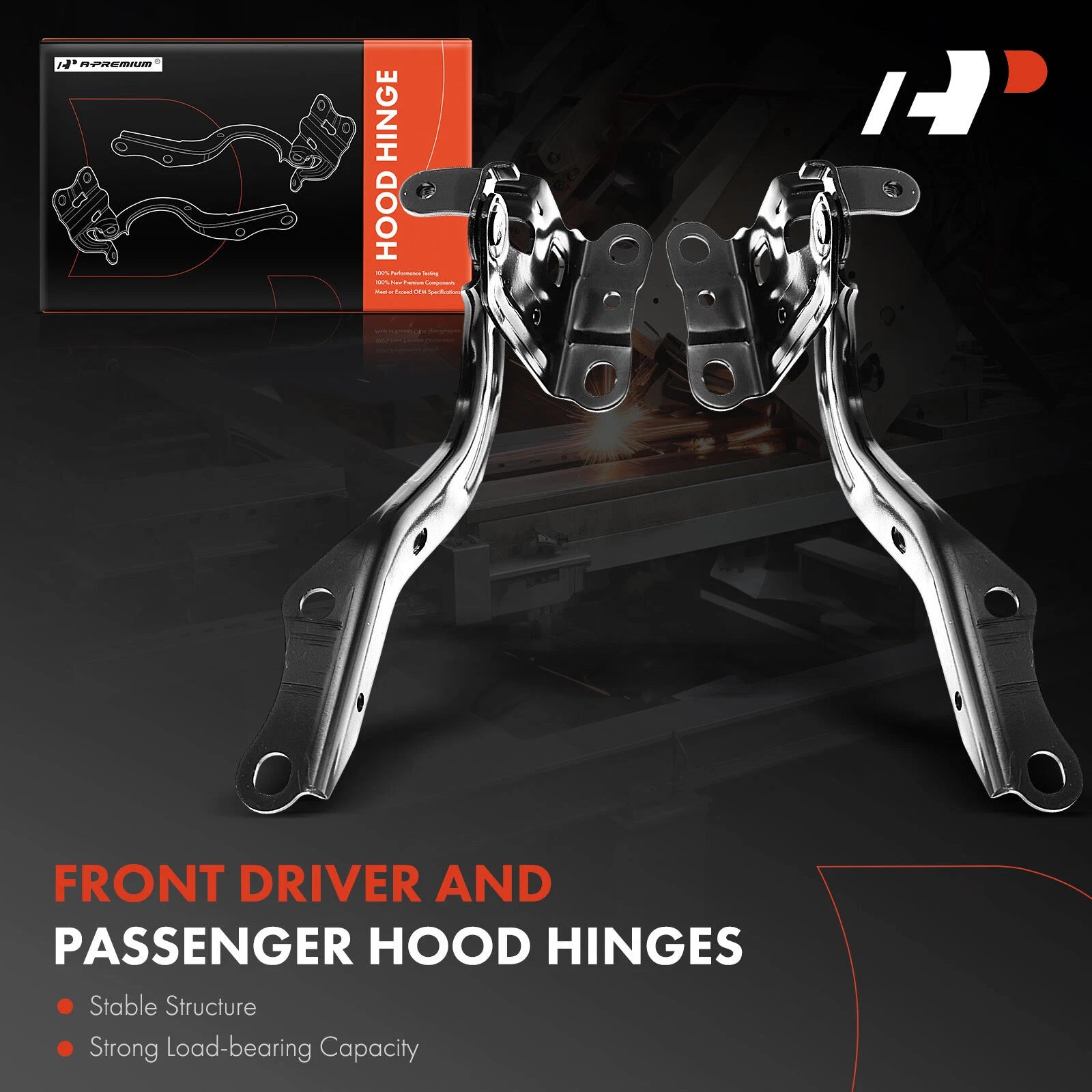 Hood Hinge Pair for Toyota Corolla (2019-2021)