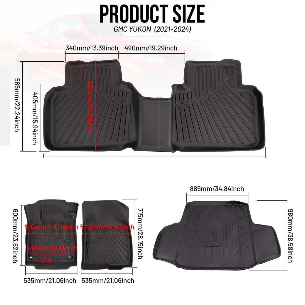 All Weather Waterproof Floor Mats & Cargo Liner for Honda Accord (2018–2022)