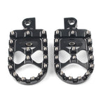 Wide Foot Pegs for Harley Dyna Sportster Iron 883 Fatboy Bobber (2000–2023)