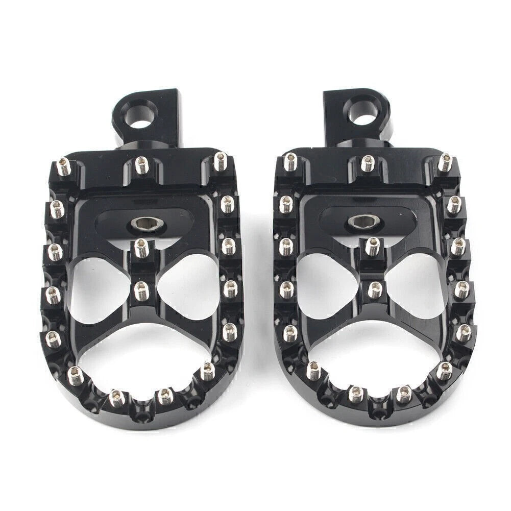 Wide Foot Pegs for Harley Dyna Sportster Iron 883 Fatboy Bobber (2000–2023)